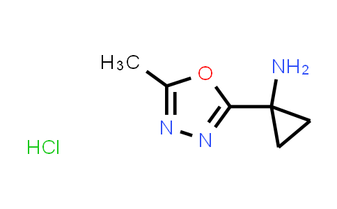 CAS No. 1864016-24-9, 1-(5-Methyl-1,3,4-oxadiazol-2-yl)cyclopropan-1-amine hydrochloride