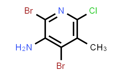 CAS No. 1864051-77-3, 2,4-Dibromo-6-chloro-5-methylpyridin-3-amine