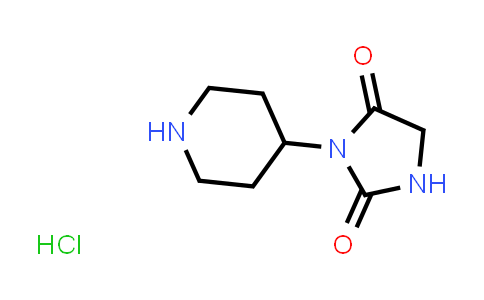 CAS No. 1864052-02-7, 3-(Piperidin-4-yl)imidazolidine-2,4-dione hydrochloride