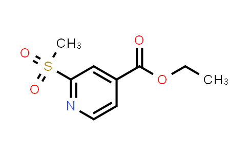 CAS No. 1864061-56-2, Ethyl 2-(methylsulfonyl)isonicotinate