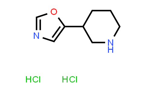 CAS No. 1864062-33-8, 3-(1,3-Oxazol-5-yl)piperidine dihydrochloride