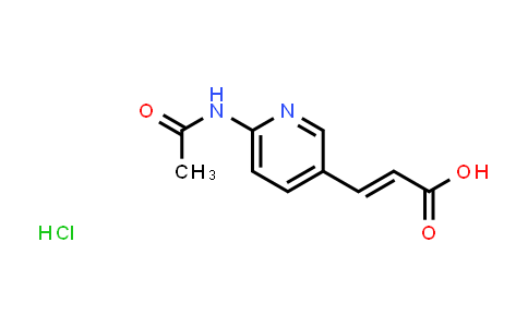 CAS No. 1864760-25-7, 3-(6-Acetamidopyridin-3-yl)acrylic acid hydrochloride