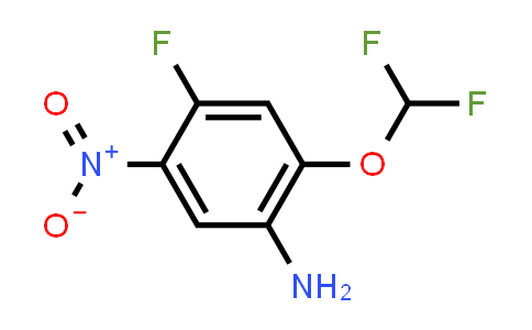 CAS No. 1865729-77-6, 2-(Difluoromethoxy)-4-fluoro-5-nitroaniline