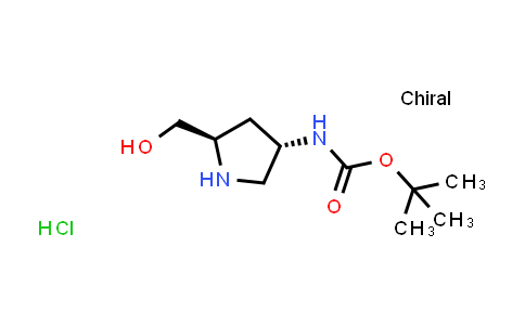 MC534884 | 1865786-36-2 | tert-Butyl ((3S,5R)-5-(hydroxymethyl)pyrrolidin-3-yl)carbamate hydrochloride