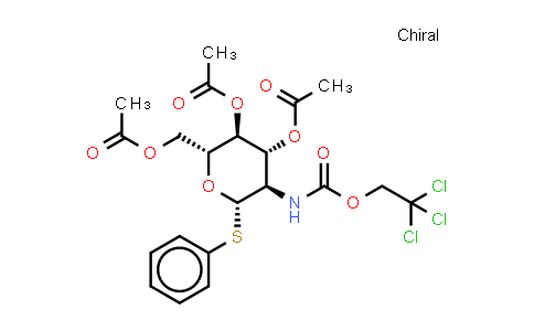 CAS No. 187022-49-7, Phenyl 2-deoxy-1-thio-2-[[(2,2,2-trichloroethoxy)carbonyl]amino]-β-D-glucopyranoside 3,4,6-triacetate