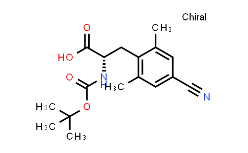 CAS No. 1870867-59-6, (S)-2-((tert-Butoxycarbonyl)amino)-3-(4-cyano-2,6-dimethylphenyl)propanoic acid