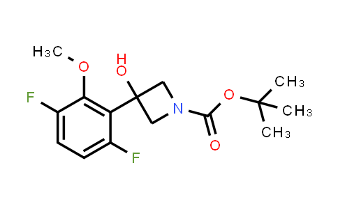 CAS No. 1872383-15-7, tert-Butyl 3-(3,6-difluoro-2-methoxyphenyl)-3-hydroxyazetidine-1-carboxylate