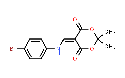 CAS No. 187278-01-9, 5-(((4-Bromophenyl)amino)methylene)-2,2-dimethyl-1,3-dioxane-4,6-dione