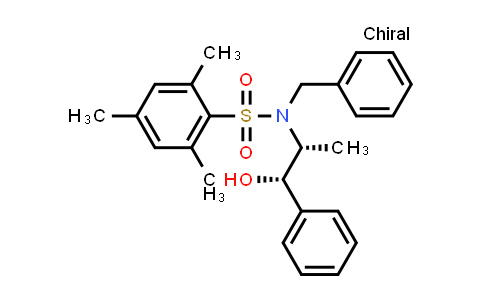 CAS No. 187324-64-7, N-Benzyl-N-((1S,2R)-1-hydroxy-1-phenylpropan-2-yl)-2,4,6-trimethylbenzenesulfonamide