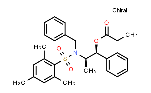 CAS No. 187324-67-0, (1S,2R)-2-(N-Benzyl-2,4,6-trimethylphenylsulfonamido)-1-phenylpropyl propionate