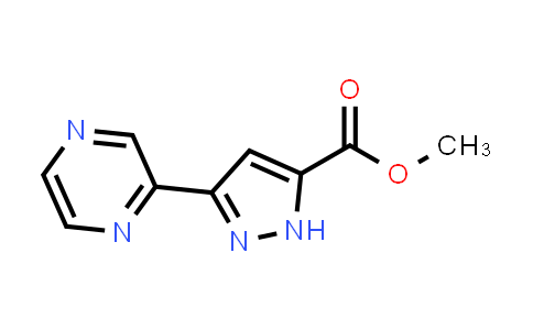 CAS No. 1873310-01-0, Methyl 3-(pyrazin-2-yl)-1H-pyrazole-5-carboxylate