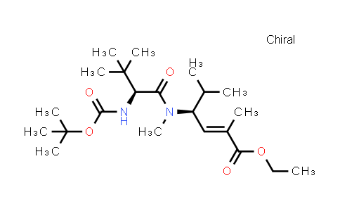 CAS No. 187345-37-5, (S,E)-ethyl 4-((S)-2-((tert-butoxycarbonyl)amino)-N,3,3-trimethylbutanamido)-2,5-dimethylhex-2-enoate