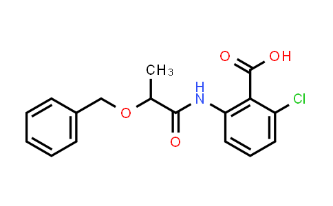 CAS No. 1873659-69-8, 2-(2-(Benzyloxy)propanamido)-6-chlorobenzoic acid
