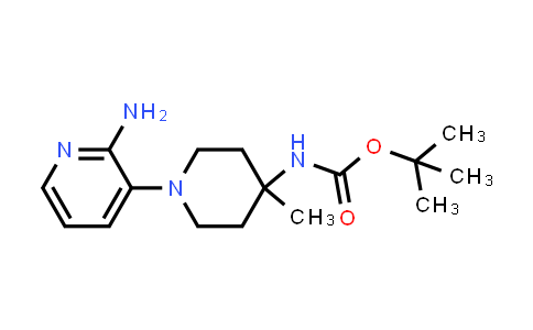 CAS No. 1874279-28-3, tert-Butyl (1-(2-aminopyridin-3-yl)-4-methylpiperidin-4-yl)carbamate