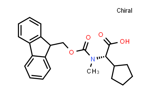 CAS No. 187475-29-2, (S)-2-((((9H-Fluoren-9-yl)methoxy)carbonyl)(methyl)amino)-2-cyclopentylacetic acid