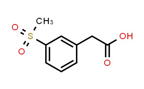CAS No. 1877-64-1, 2-(3-(Methylsulfonyl)phenyl)acetic acid