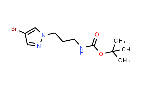 CAS No. 1880073-90-4, tert-Butyl (3-(4-bromo-1H-pyrazol-1-yl)propyl)carbamate