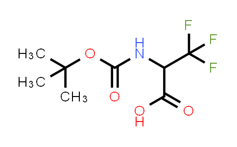 CAS No. 188030-43-5, 2-((tert-Butoxycarbonyl)amino)-3,3,3-trifluoropropanoic acid