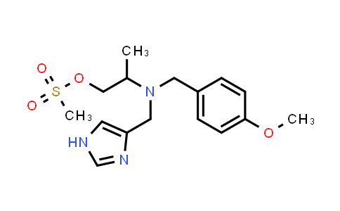 CAS No. 1881288-55-6, 2-(((1H-Imidazol-4-yl)methyl)(4-methoxybenzyl)amino)propyl methanesulfonate