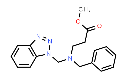 CAS No. 1881296-46-3, Methyl 3-(((1H-benzo[d][1,2,3]triazol-1-yl)methyl)(benzyl)amino)propanoate