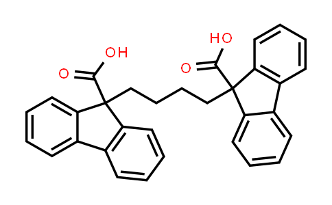 CAS No. 1881321-31-8, 9,9'-(Butane-1,4-diyl)bis(9H-fluorene-9-carboxylic acid)