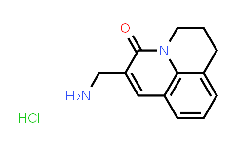CAS No. 1881322-03-7, 6-(Aminomethyl)-2,3-dihydro-1H,5H-pyrido[3,2,1-ij]quinolin-5-one hydrochloride