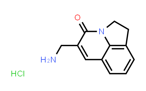 CAS No. 1881328-51-3, 5-(Aminomethyl)-1,2-dihydro-4H-pyrrolo[3,2,1-ij]quinolin-4-one hydrochloride