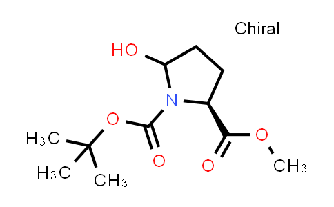 CAS No. 188200-05-7, 1-(tert-Butyl) 2-methyl (2S)-5-hydroxypyrrolidine-1,2-dicarboxylate