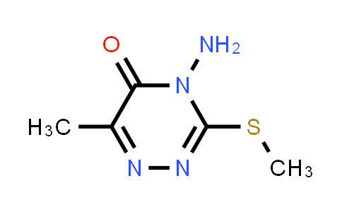 CAS No. 18826-96-5, 4-Amino-6-methyl-3-(methylthio)-1,2,4-triazin-5(4H)-one