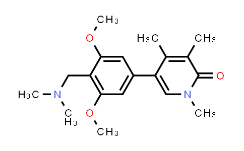 CAS No. 1883429-33-1, 2(1H)-Pyridinone, 5-[4-[(dimethylamino)methyl]-3,5-dimethoxyphenyl]-1,3,4-trimethyl-