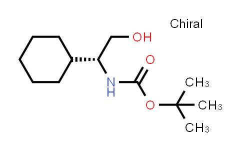 CAS No. 188348-00-7, tert-Butyl (R)-(1-cyclohexyl-2-hydroxyethyl)carbamate