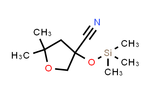 CAS No. 1884203-55-7, 3-Furancarbonitrile, tetrahydro-5,5-dimethyl-3-[(trimethylsilyl)oxy]-