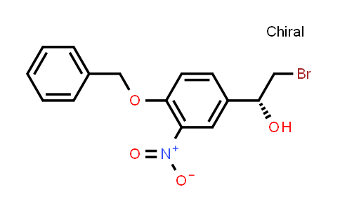 CAS No. 188690-82-6, (R)-1-(4-Benzyloxy-3-nitrophenyl)-2-bromoethanol