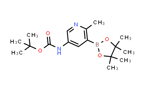 CAS No. 1887223-13-3, tert-Butyl (6-methyl-5-(4,4,5,5-tetramethyl-1,3,2-dioxaborolan-2-yl)pyridin-3-yl)carbamate