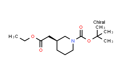 CAS No. 188723-33-3, (S)-tert-Butyl 3-(2-ethoxy-2-oxoethyl)piperidine-1-carboxylate