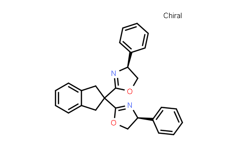 CAS No. 188780-32-7, (4S,4'S)-2,2'-(1,3-Dihydro-2H-inden-2-ylidene)bis[4,5-dihydro-4-phenyloxazole]