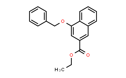 CAS No. 188863-64-1, 2-Naphthalenecarboxylic acid, 4-(phenylmethoxy)-, ethyl ester