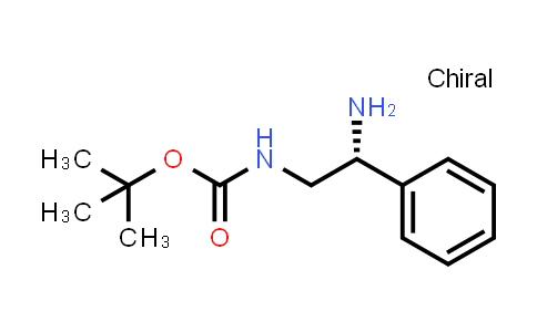 CAS No. 188875-37-8, tert-Butyl (R)-(2-amino-2-phenylethyl)carbamate