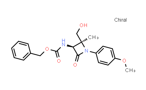 CAS No. 188881-52-9, Benzyl ((2S,3S)-2-(hydroxymethyl)-1-(4-methoxyphenyl)-2-methyl-4-oxoazetidin-3-yl)carbamate