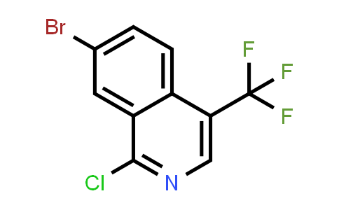 CAS No. 1888839-49-3, 7-Bromo-1-chloro-4-(trifluoromethyl)isoquinoline