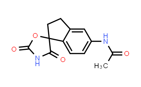 CAS No. 1889287-36-8, N-(2',4'-Dioxo-2,3-dihydrospiro[indene-1,5'-oxazolidin]-5-yl)acetamide