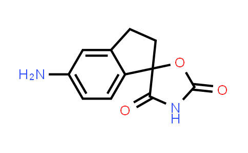 CAS No. 1889287-59-5, 5-Amino-2,3-dihydrospiro[indene-1,5'-oxazolidine]-2',4'-dione