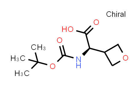 CAS No. 1889289-71-7, (R)-2-((tert-Butoxycarbonyl)amino)-2-(oxetan-3-yl)acetic acid