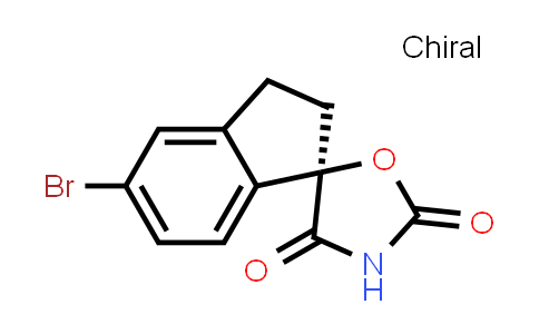 CAS No. 1889289-92-2, (R)-5-Bromo-2,3-dihydrospiro[indene-1,5'-oxazolidine]-2',4'-dione