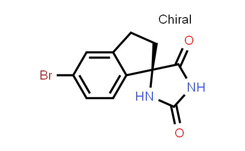CAS No. 1889290-54-3, (R)-5'-Bromo-2',3'-dihydrospiro[imidazolidine-4,1'-indene]-2,5-dione