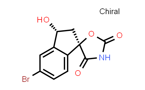 CAS No. 1889291-54-6, (1R,3R)-5-Bromo-3-hydroxy-2,3-dihydrospiro[indene-1,5'-oxazolidine]-2',4'-dione