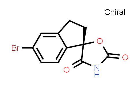 CAS No. 1889291-77-3, (S)-5-Bromo-2,3-dihydrospiro[indene-1,5'-oxazolidine]-2',4'-dione