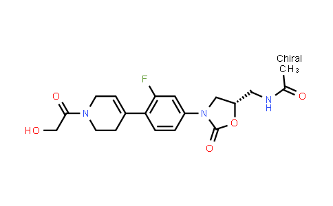 CAS No. 188974-50-7, Acetamide, N-[[3-[3-fluoro-4-[1,2,3,6-tetrahydro-1-(hydroxyacetyl)-4-pyridinyl]phenyl]-2-oxo-5-oxazolidinyl]methyl]-, (S)-