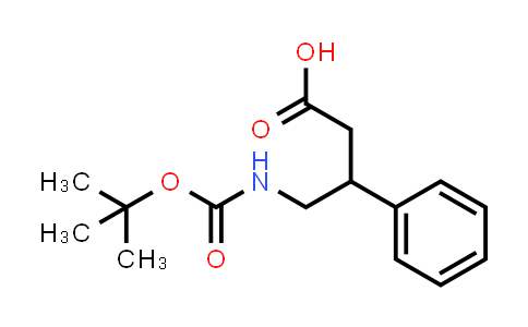 CAS No. 189014-01-5, 4-((tert-Butoxycarbonyl)amino)-3-phenylbutanoic acid