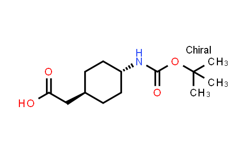 CAS No. 189153-10-4, trans-4-[[(1,1-Dimethylethoxy)carbonyl]amino]cyclohexaneacetic acid